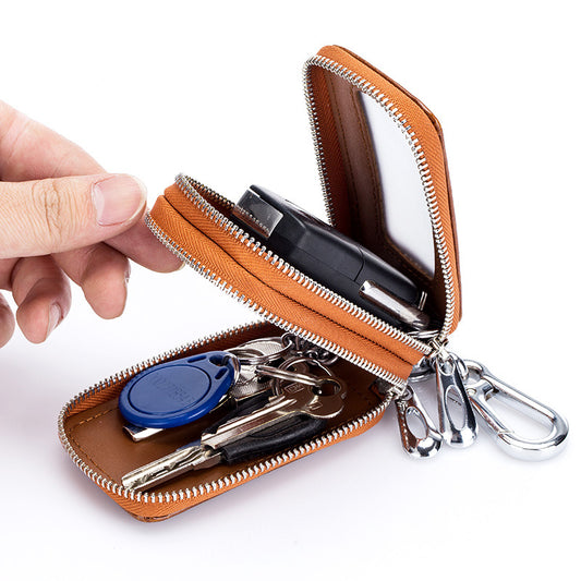 KeyStyle - Étui pour clés de voiture premium à double fermeture éclair