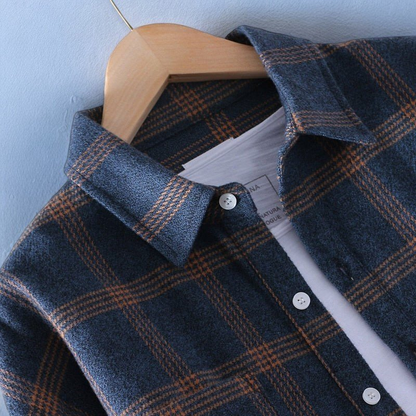 Camicia casual con stampa scozzese