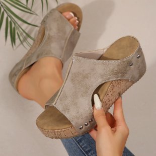 ✨ Sandales Femme Douce Été à Semelle Compensée Confort