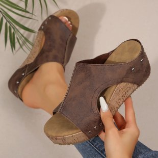 ✨ Sandales Femme Douce Été à Semelle Compensée Confort
